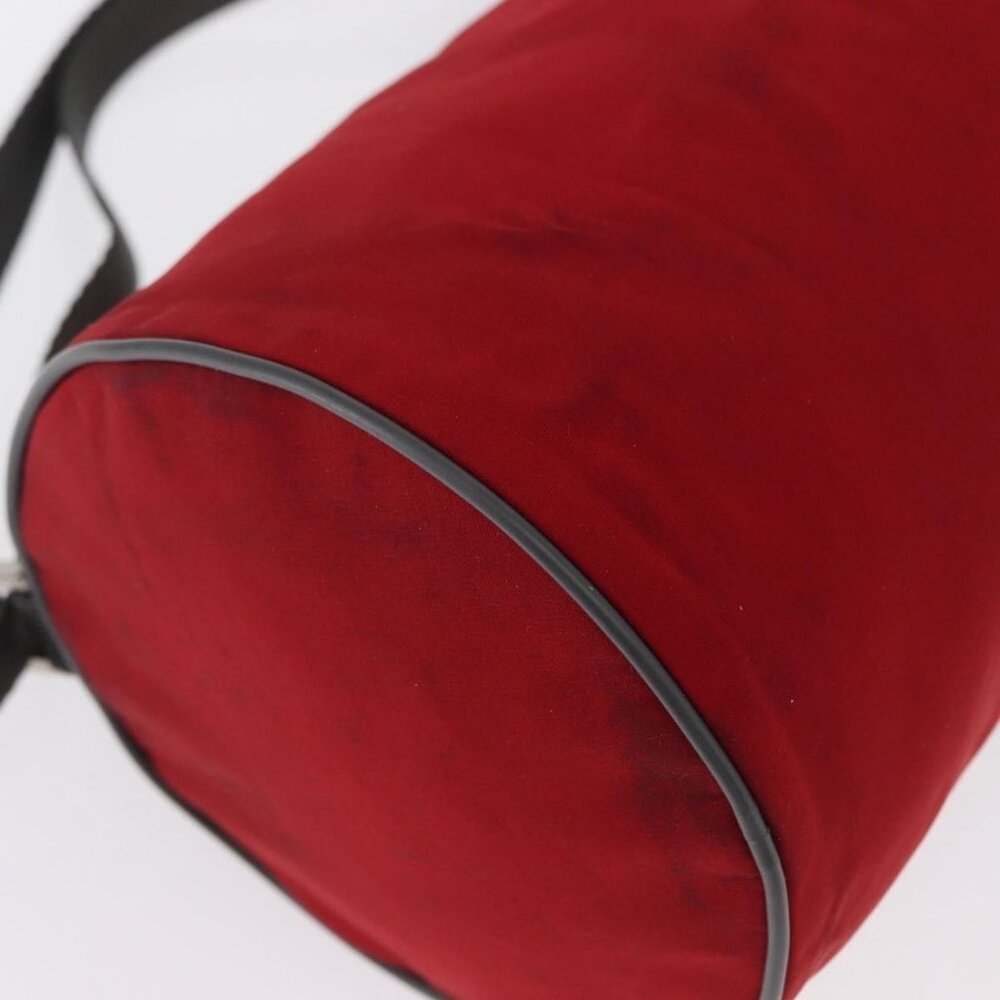 Authentic PRADA Sports Shoulder Bag Nylon Red Silver - Picture 15 of 16